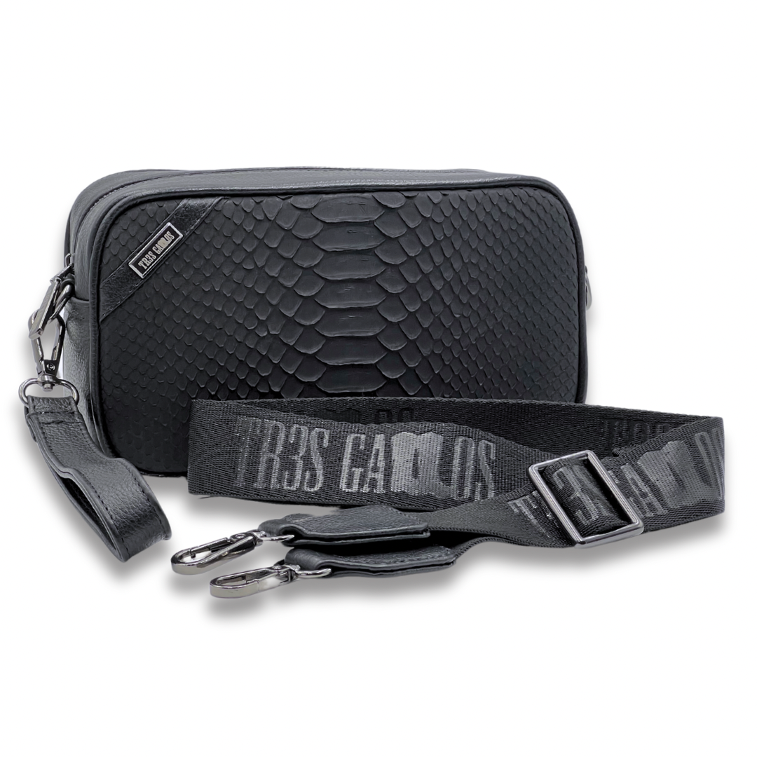 Bandolera Mini Pitón Nobuck