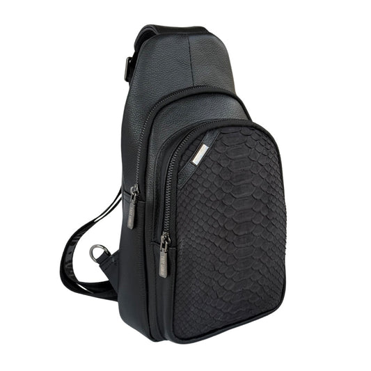 Pechera Pitón Nobuck Negro