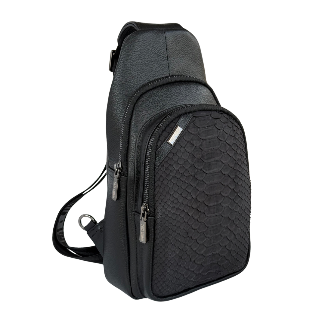 Pechera Pitón Nobuck Negro
